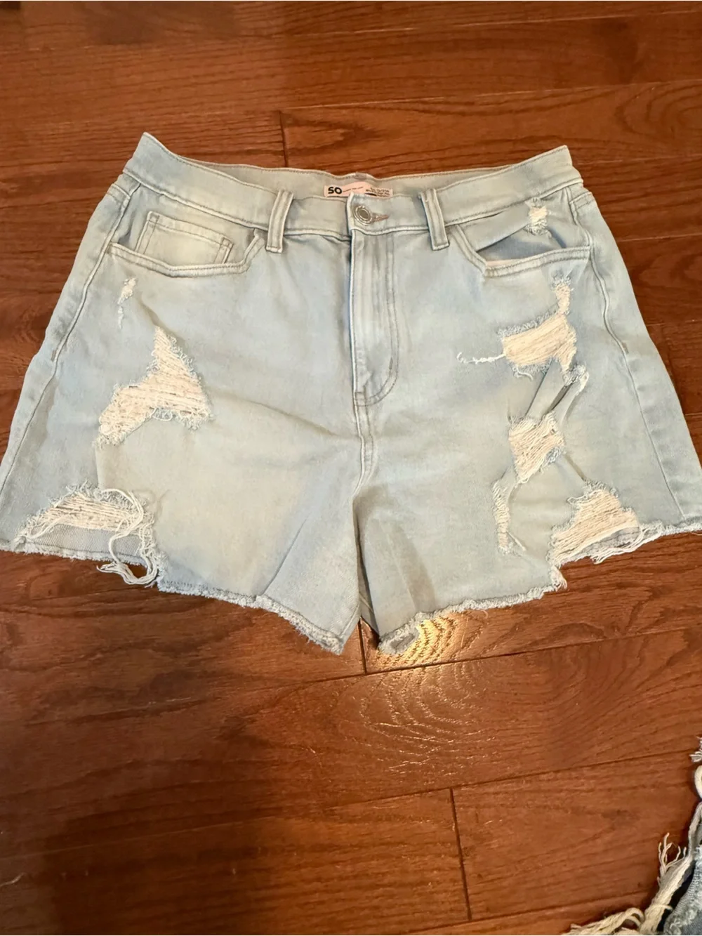 So juniors denim shorts